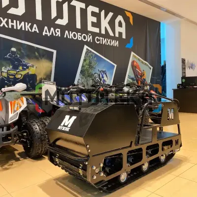 Мотобуксировщик Мужик LUXE М500 1450. 15 л.с.. катковая