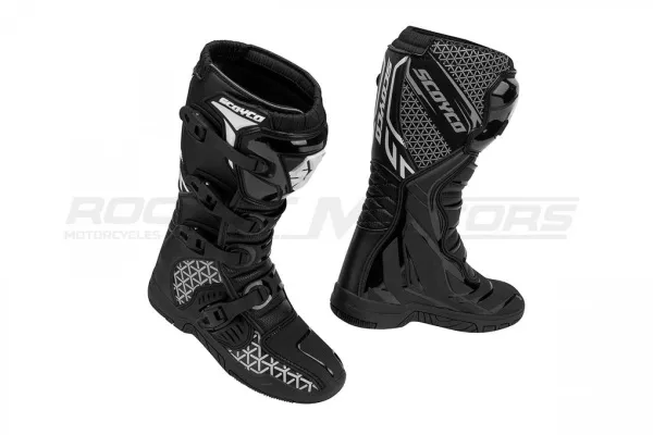 Мотоботы кроссовые SCOYCO (Скойко) MBM009 чёрный 44 | Мототека