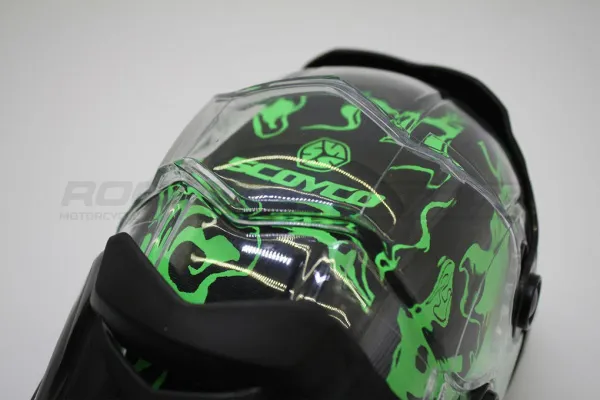 Защита колен SCOYCO Protector K12 (L/XXL, шарнир, черный/зеленый) | Мототека