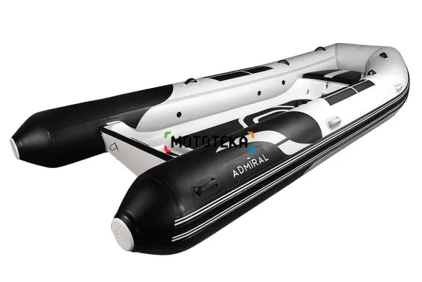 Лодка РИБ (RIB) Admiral (Адмирал) 480 с консолью - камуфляж (омон серый)-черная