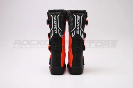 Мотоботы кроссовые SCOYCO (Скойко) MBM009 оранжевый/чёрный 43 - купить с доставкой, по выгодной цене в интернет-магазине Мототека