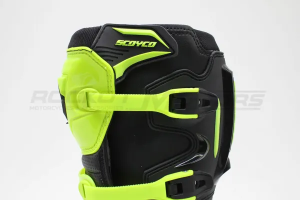 Мотоботы кроссовые SCOYCO (Скойко) MBM006 лайм/чёрный 45 | Мототека