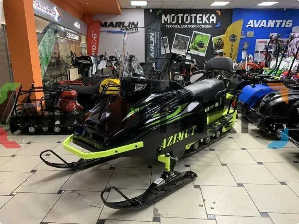 Мини - снегоход Бурлак Azimut (Азимут) - 2. черный капот 20 л.с. (машинокомплект) - УЦЕНКА | Мототека