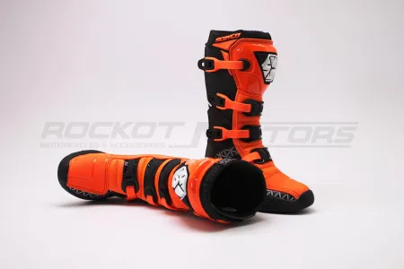 Мотоботы кроссовые SCOYCO (Скойко) MBM009 оранжевый/чёрный 44 - купить с доставкой, по выгодной цене в интернет-магазине Мототека