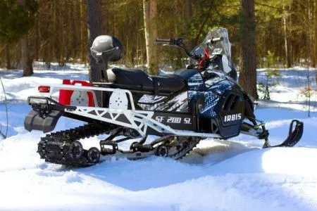 Снегоход IRBIS (Ирбис) SF 200 SL Super Long чёрный/синий с ПСМ - купить с доставкой, по выгодной цене в интернет-магазине Мототека