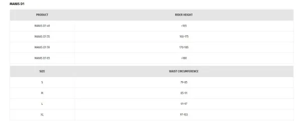 Защита спины Dainese (Дайнез) MANIS D1 65 Black S