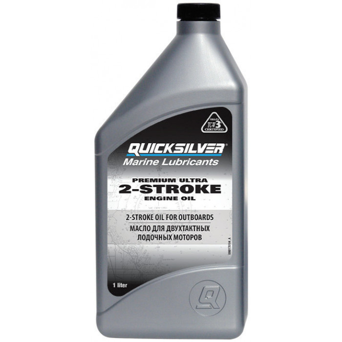 Масло двухтактное Quicksilver (Квиксильвер) TC - W3 Premium Ultra (1л) (TCW3-LITRE @6)