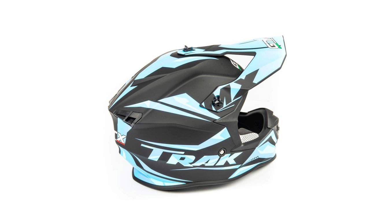 Шлем мото кроссовый GTX 633 (M) #4 BLACK/BLUE
