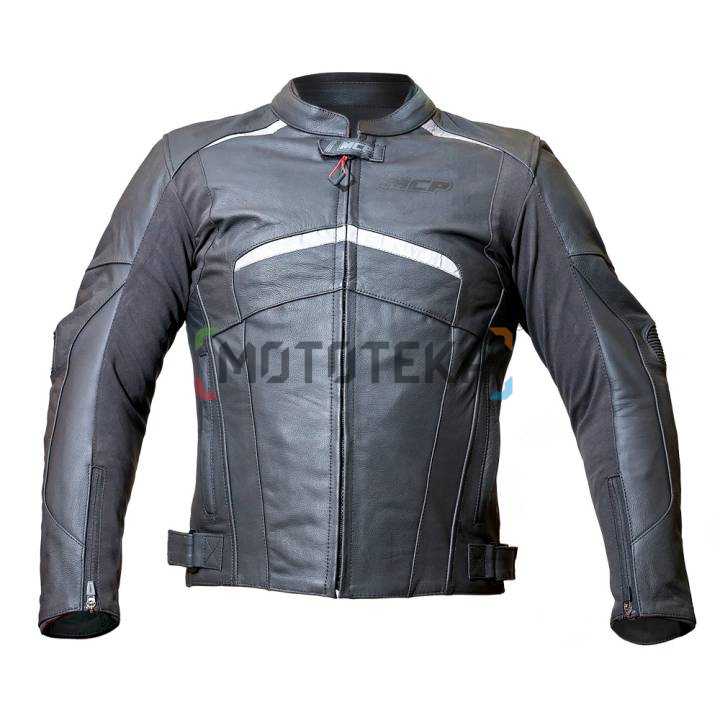 Мотокуртка MCP кожаная спортивная Jerez Stretch черный L