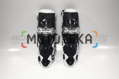 Защита колен SCOYCO Protector K12 (L/XXL, шарнир, черный/белый)