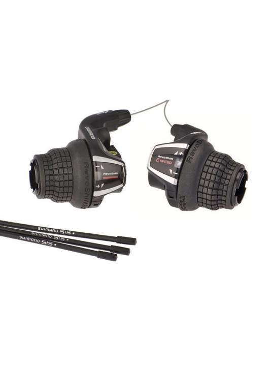 Шифтер Shimano (Шимано) Tourney RS35 лев/пр 3x6ск трос+оплетка ESLRS35P6A