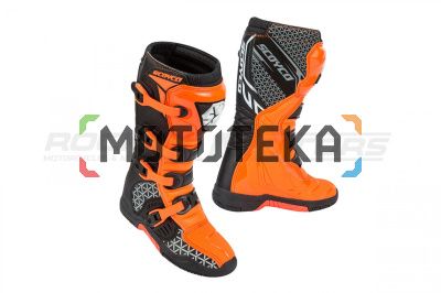 Мотоботы кроссовые SCOYCO (Скойко) MBM009 оранжевый/чёрный 44