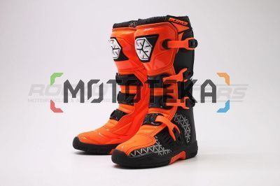 Мотоботы кроссовые SCOYCO (Скойко) MBM009 оранжевый/чёрный 42