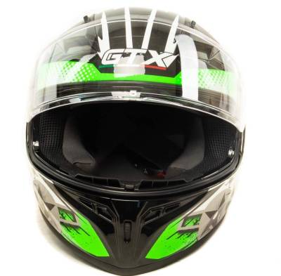 Шлем мото интеграл GTX 578S (S) #1 BLACK / FLUO GREEN YELLOW подростковый