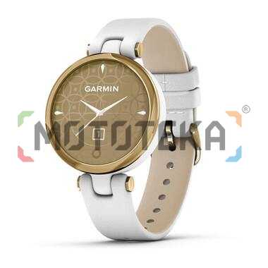 Фэшн смарт-часы Garmin (Гармин) Lily LightGold White Leather (010-02384-B3)