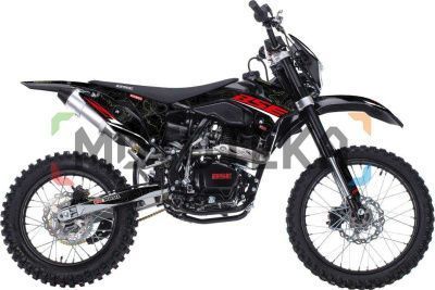 Мотоцикл кроссовый / эндуро BSE (БСЕ) Z1 19/16 Atlas Black 2 (БЕЛЫЙ ПЛАСТИК, защита рук, USB зарядка)