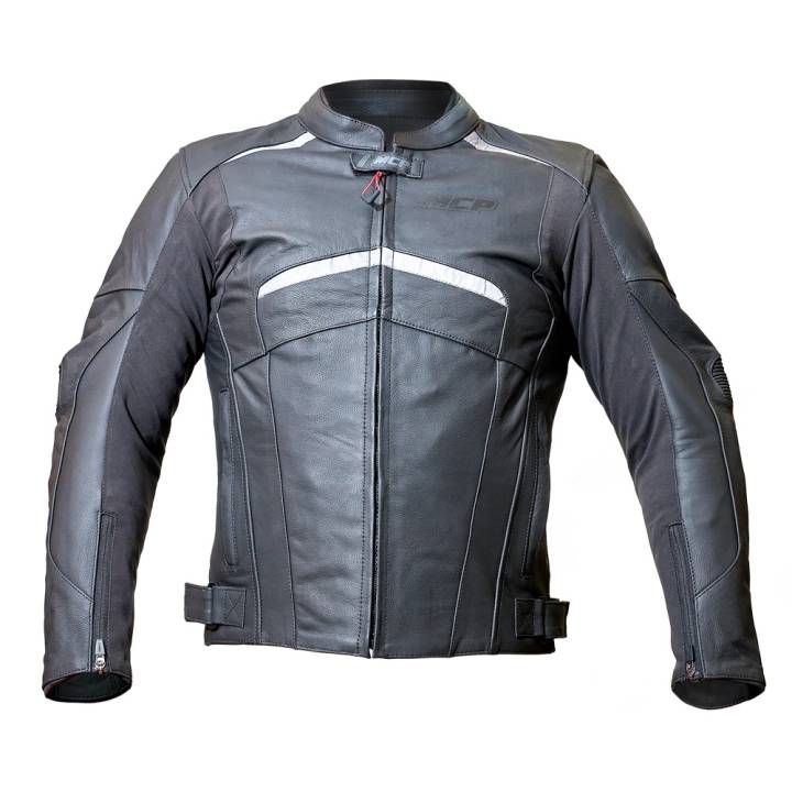 Мотокуртка MCP кожаная спортивная Jerez Stretch черный M