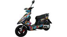 Скутер Vento (Венто) VMC CORSA 49cc (150) MASS FLOWER STICKERS (с кофром)