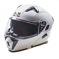 Шлем мото модуляр AiM (Аим) JK906 White Glossy M