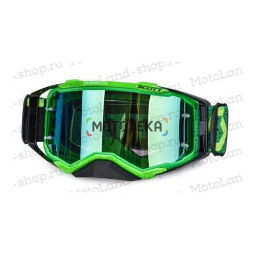 Очки мотокросс SCOTT №3 black/green Очки мотокросс SCOTT №3 black/green