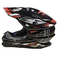 Шлем мото кроссовый AiM (Аим) JK803S Orange/Black XXL