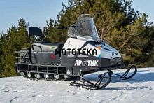 Снегоход БТС Арктик - 4Т РК Лонг Люкс 27 л.с.. эл. запуск. реверс. тормоз белый (машинокомплект)