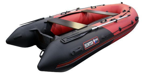 Лодка ПВХ Hunter (Хантер) 350 ПРО красный/чёрный фото 5 Лодка ПВХ Hunter (Хантер) 350 ПРО красный/чёрный фото 5