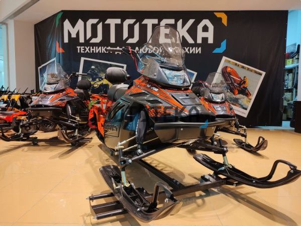 Снегоход IRBIS (Ирбис) SF 200 SL Super Long чёрный/красный с ПСМ | Мототека