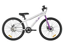 Велосипед Foxx (Фокс) 24" ARIMO белый,  стальная рама, жесткая вилка, 1 скор., рулевая 1 1/8'', дисковый то