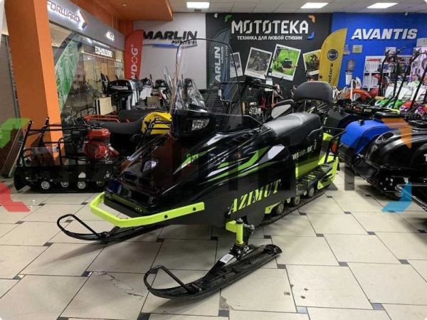 Мини - снегоход Бурлак Azimut (Азимут) - 2. черный капот 20 л.с. (машинокомплект) - УЦЕНКА | Мототека