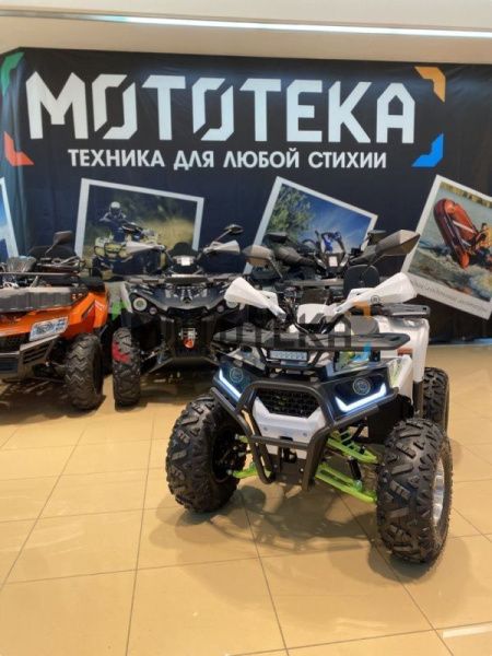 Квадроцикл детский Мотомир ATV ARMIS 125 белый/зелёный (машинокомплект) | Мототека