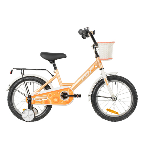 Велосипед Foxx (Фокс) 18" SIMPLE персиковый, сталь, тормоз нож, крылья, багажник, защ.цепи, передняя корзи Велосипед Foxx (Фокс) 18" SIMPLE персиковый, сталь, тормоз нож, крылья, багажник, защ.цепи, передняя корзи
