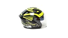Шлем мото открытый HIZER (Хайзер) J228 (XL) #1 black/neon yellow