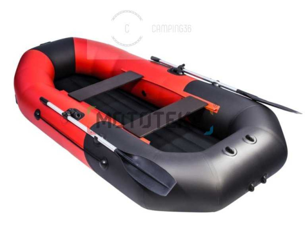 Лодка ПВХ Таймень NX 270 ND Комби красный/чёрный