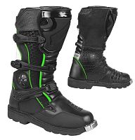 Мотоботы HIZER (Хайзер) AT - 6090 black / neon green (р. 43)