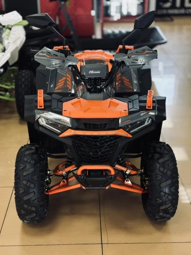 Квадроцикл детский FXMOTO (ФХМото) SS125-2 серо-оранжевый (машинокомплект)