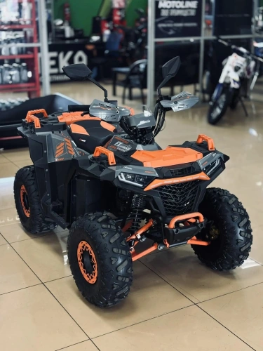 Квадроцикл детский FXMOTO (ФХМото) SS125-2 серо-оранжевый (машинокомплект) фото 5