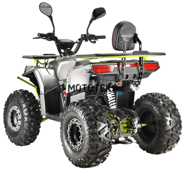Квадроцикл детский ATV BULLY 125 Premium серый/зелёный (машинокомплект) | Мототека