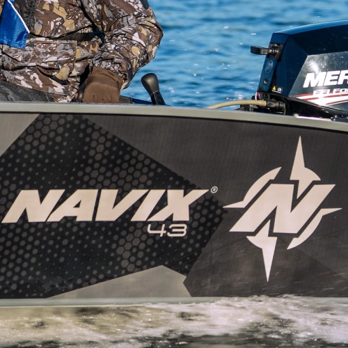 Ламинированная бортовая графика для Лодки Navix R43 Ламинированная бортовая графика для Лодки Navix R43