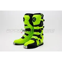 Мотоботы кроссовые SCOYCO (Скойко) MBM006, лайм/чёрный, 40
