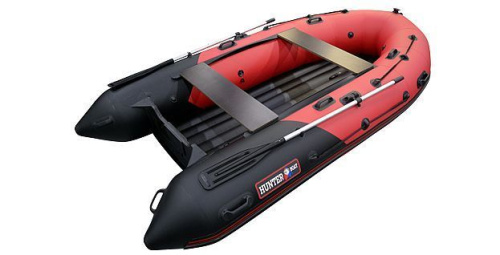 Лодка ПВХ Hunter (Хантер) 350 ПРО красный/чёрный фото 6 Лодка ПВХ Hunter (Хантер) 350 ПРО красный/чёрный фото 6