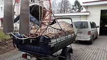 Лодка ПВХ ФЛАГМАН DK 380 AIR серый/синий