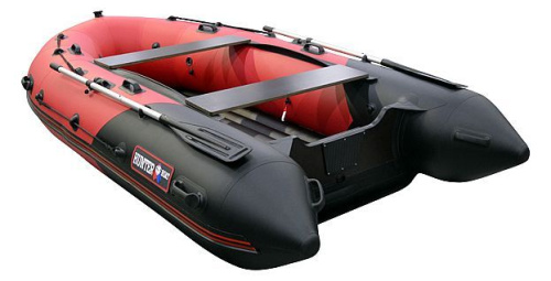 Лодка ПВХ Hunter (Хантер) 350 ПРО красный/чёрный фото 2 Лодка ПВХ Hunter (Хантер) 350 ПРО красный/чёрный фото 2