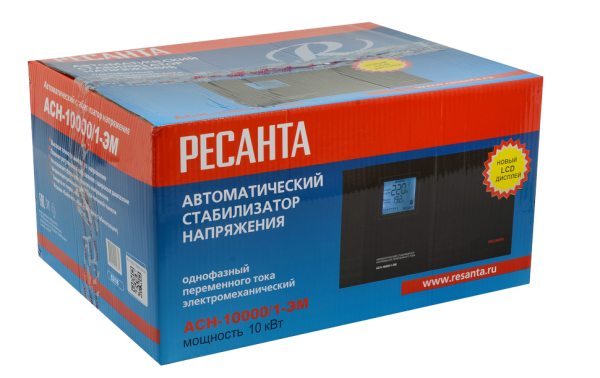 Стабилизатор напряжения РЕСАНТА АСН-10000/1-ЭМ | Мототека