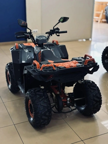 Квадроцикл детский FXMOTO (ФХМото) SS125-2 серо-оранжевый (машинокомплект) фото 2