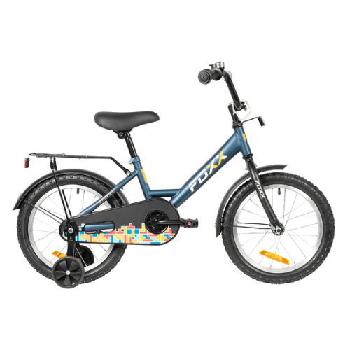Велосипед Foxx (Фокс) 16" SIMPLE синий, сталь, тормоз нож, крылья, багажник, полная защ.цепи Велосипед Foxx (Фокс) 16" SIMPLE синий, сталь, тормоз нож, крылья, багажник, полная защ.цепи