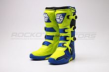 Мотоботы кроссовые SCOYCO (Скойко) MBM009 лайм/синий 46