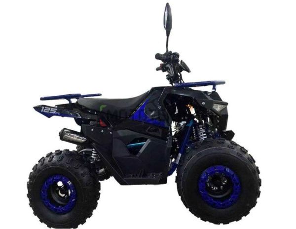 Квадроцикл детский Мотомир ATV Hammer 125 (серия 3) чёрный/красный (машинокомплект) | Мототека