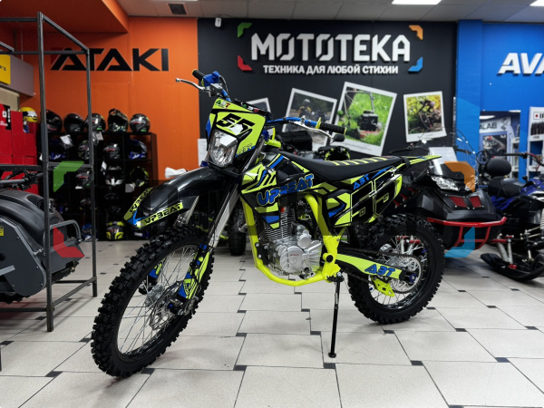 Мотоцикл кроссовый / эндуро Upbeat (Апбит) CB300/DB300 лимонный зелёный | Мототека
