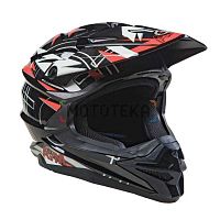 Шлем мото кроссовый AiM (Аим) JK803S Orange/Black L